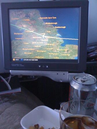 Airplane food and maps